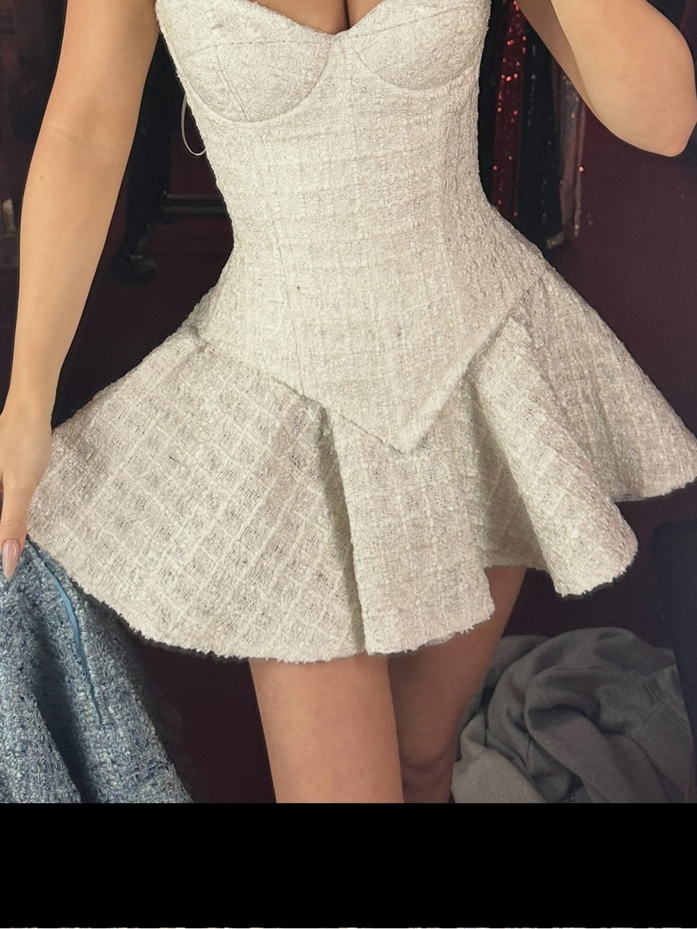 White Tweed Skirt